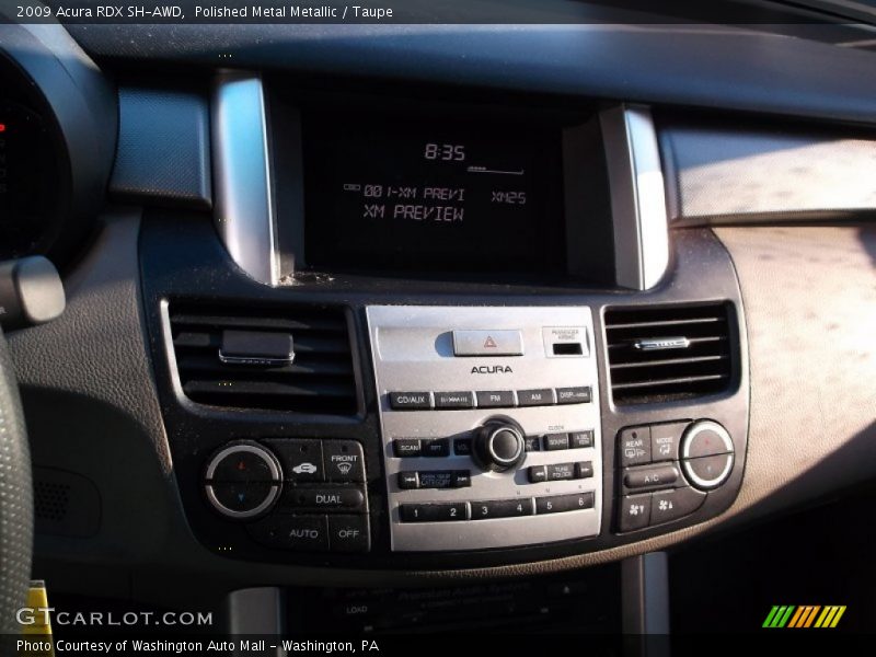 Polished Metal Metallic / Taupe 2009 Acura RDX SH-AWD