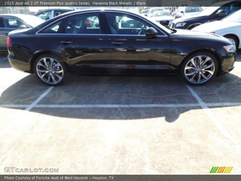 Havanna Black Metallic / Black 2015 Audi A6 2.0T Premium Plus quattro Sedan