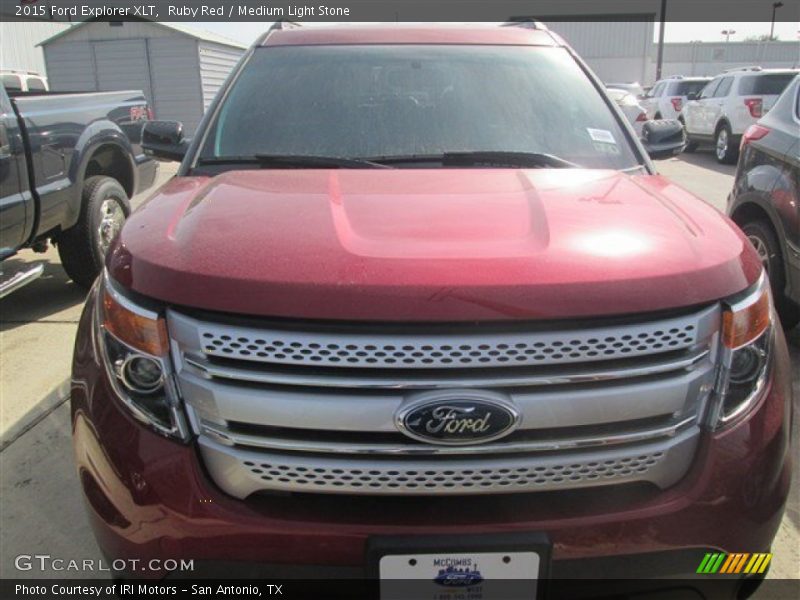 Ruby Red / Medium Light Stone 2015 Ford Explorer XLT