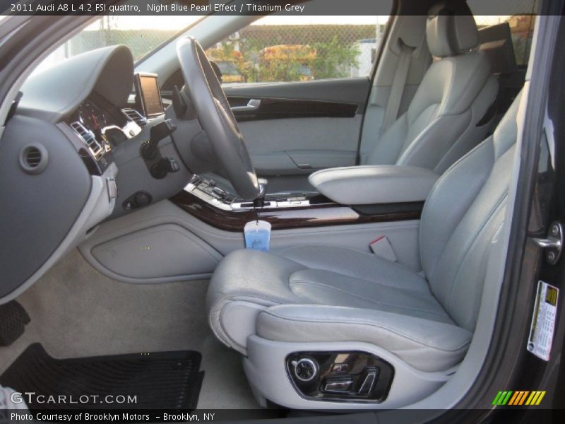 Night Blue Pearl Effect / Titanium Grey 2011 Audi A8 L 4.2 FSI quattro