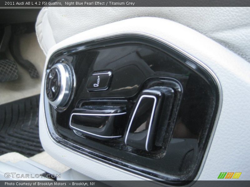 Night Blue Pearl Effect / Titanium Grey 2011 Audi A8 L 4.2 FSI quattro