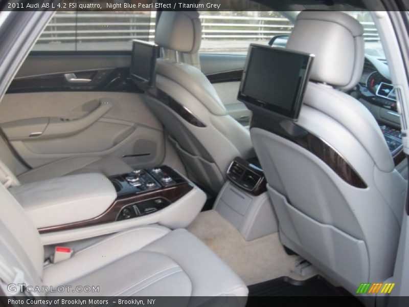 Night Blue Pearl Effect / Titanium Grey 2011 Audi A8 L 4.2 FSI quattro