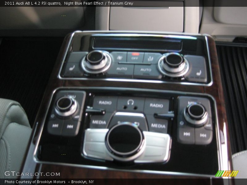 Night Blue Pearl Effect / Titanium Grey 2011 Audi A8 L 4.2 FSI quattro
