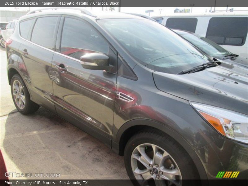 Magnetic Metallic / Charcoal Black 2015 Ford Escape Titanium