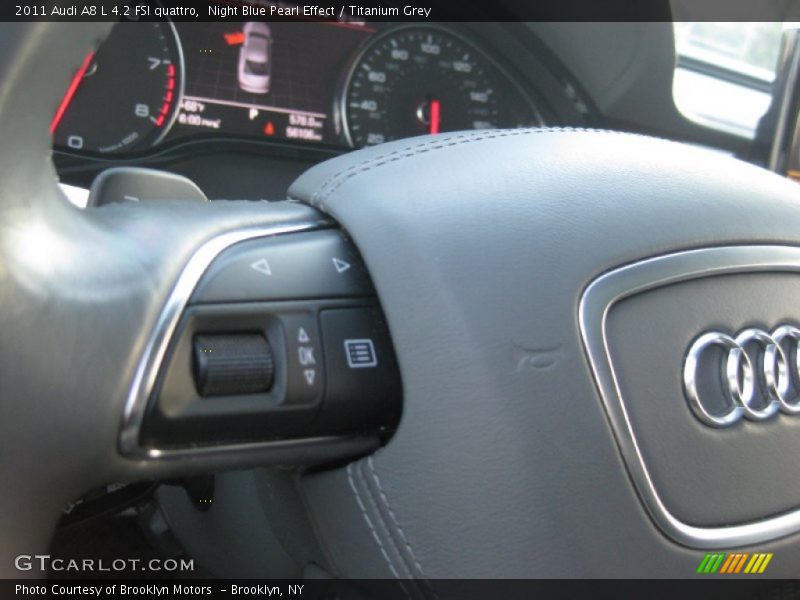 Night Blue Pearl Effect / Titanium Grey 2011 Audi A8 L 4.2 FSI quattro