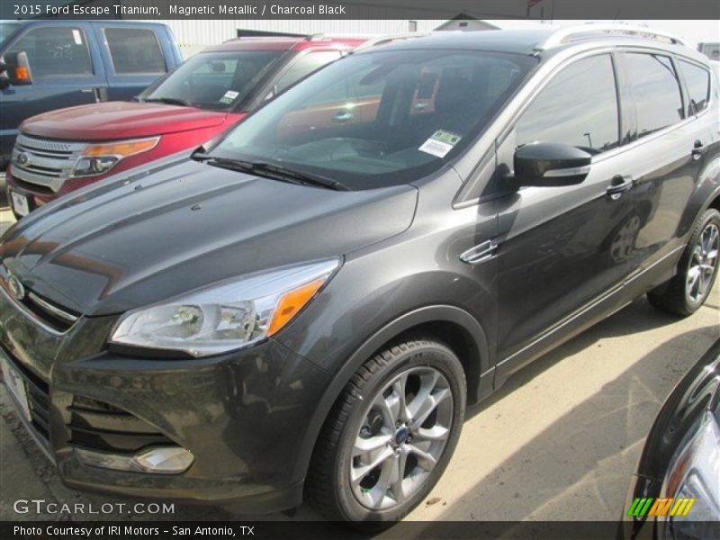 Magnetic Metallic / Charcoal Black 2015 Ford Escape Titanium