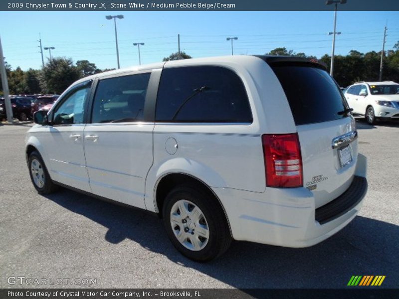 Stone White / Medium Pebble Beige/Cream 2009 Chrysler Town & Country LX