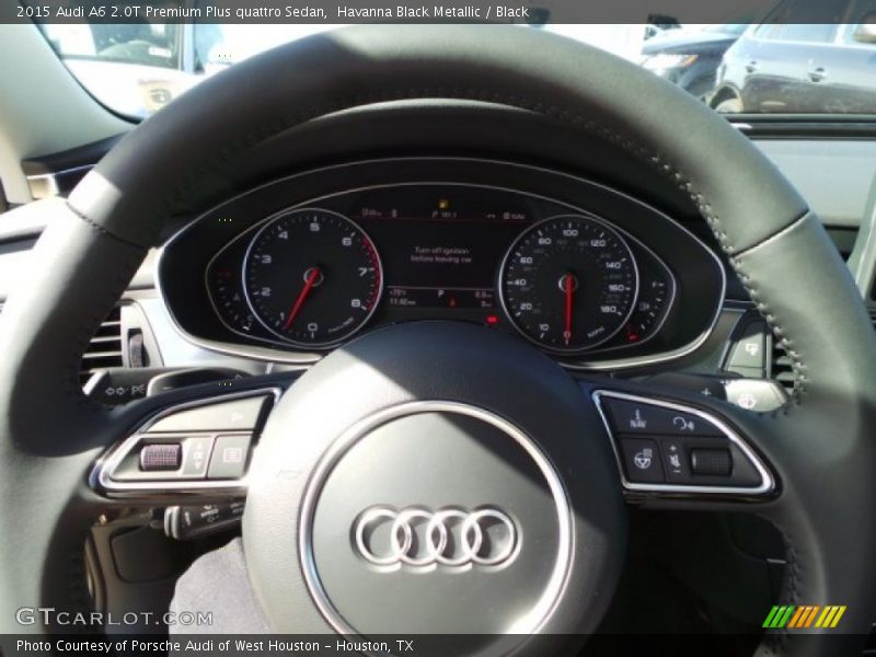 Havanna Black Metallic / Black 2015 Audi A6 2.0T Premium Plus quattro Sedan