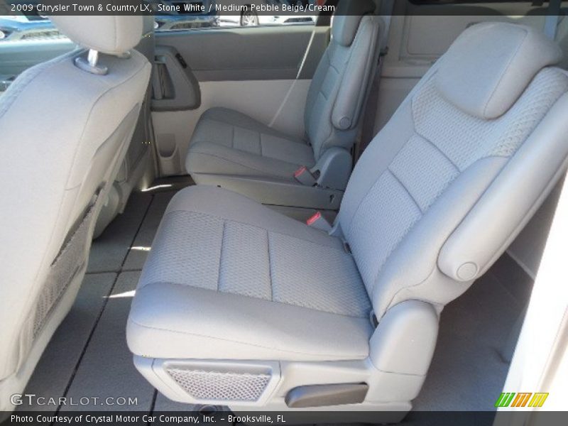 Stone White / Medium Pebble Beige/Cream 2009 Chrysler Town & Country LX