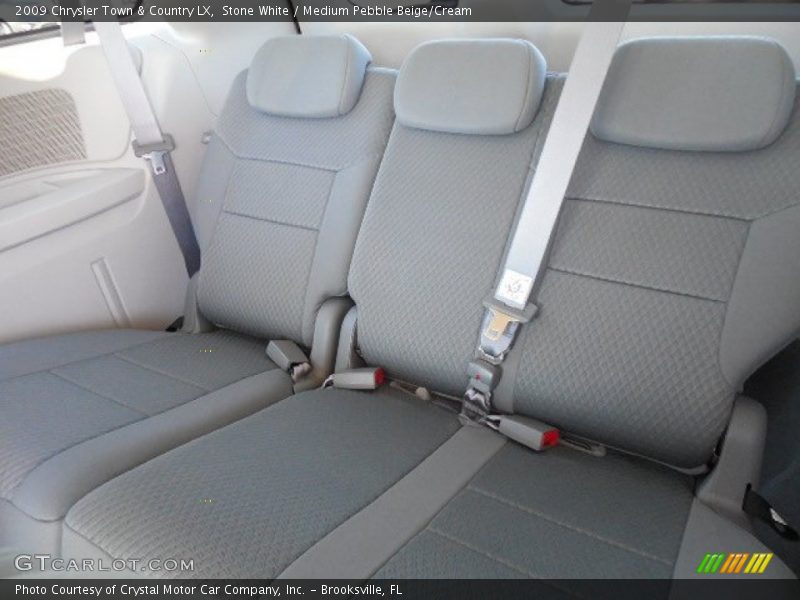 Stone White / Medium Pebble Beige/Cream 2009 Chrysler Town & Country LX