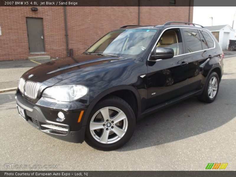 Jet Black / Sand Beige 2007 BMW X5 4.8i