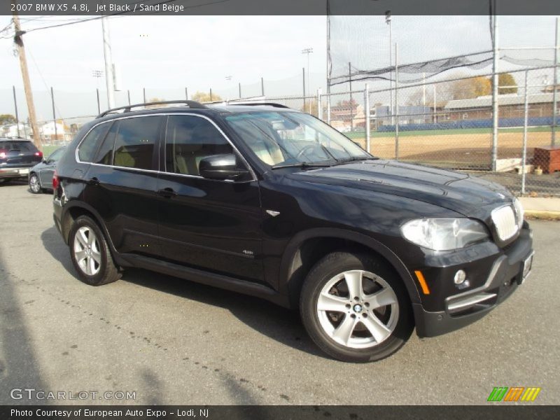 Jet Black / Sand Beige 2007 BMW X5 4.8i