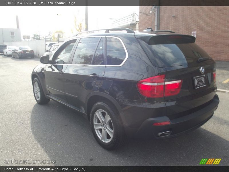 Jet Black / Sand Beige 2007 BMW X5 4.8i