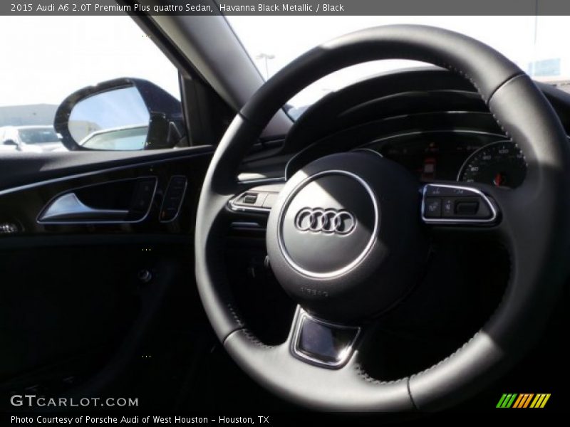 Havanna Black Metallic / Black 2015 Audi A6 2.0T Premium Plus quattro Sedan