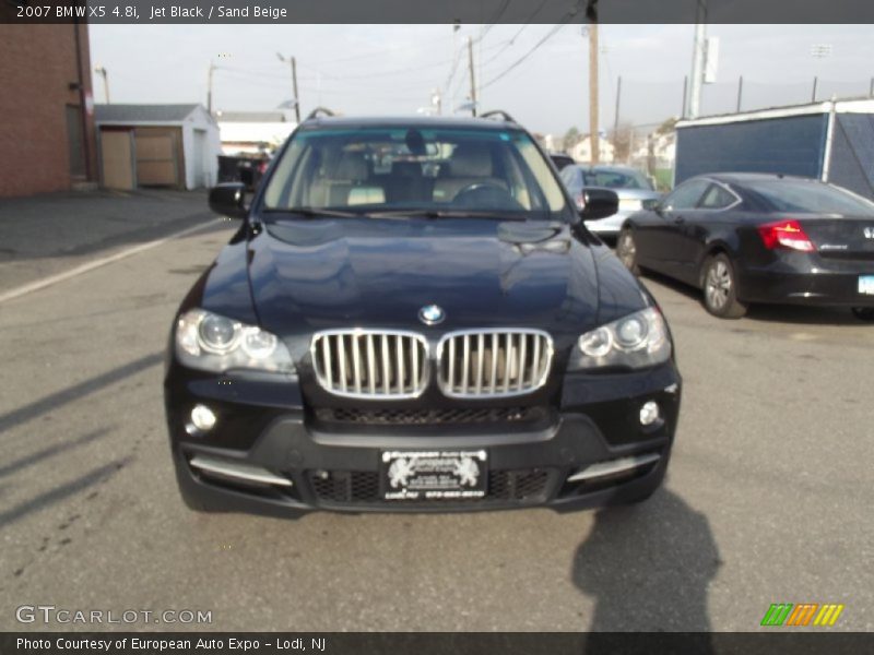 Jet Black / Sand Beige 2007 BMW X5 4.8i