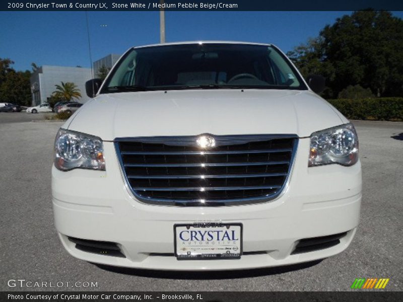 Stone White / Medium Pebble Beige/Cream 2009 Chrysler Town & Country LX