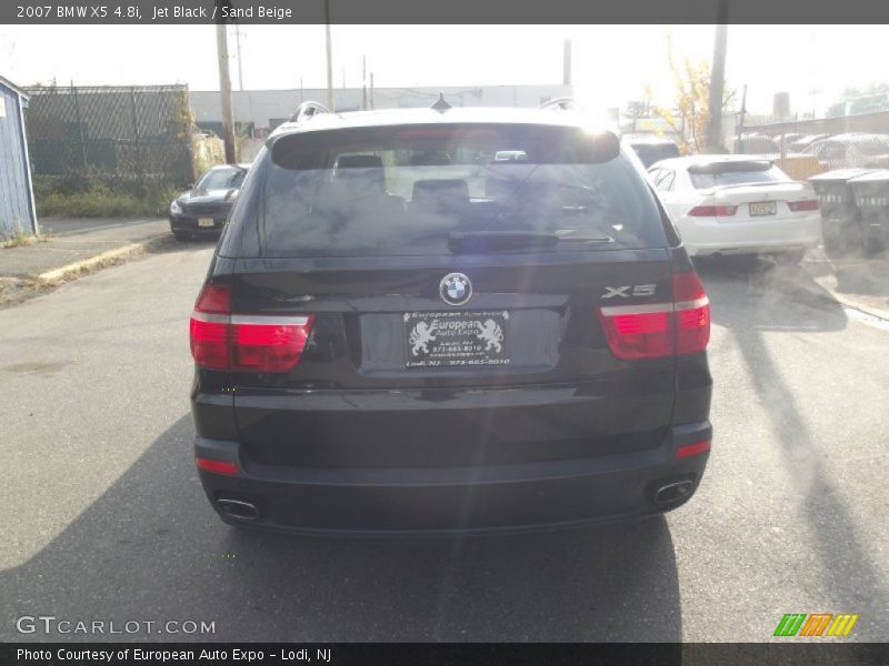 Jet Black / Sand Beige 2007 BMW X5 4.8i