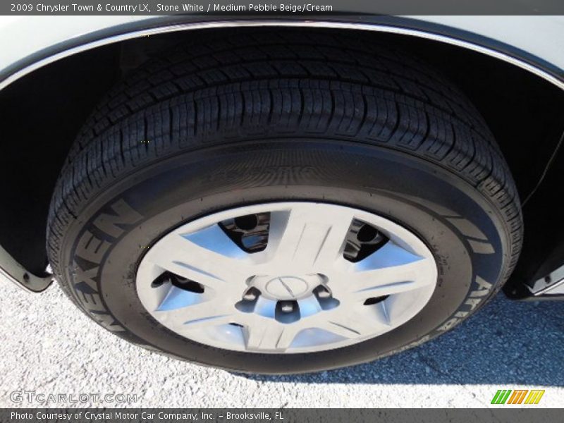 Stone White / Medium Pebble Beige/Cream 2009 Chrysler Town & Country LX