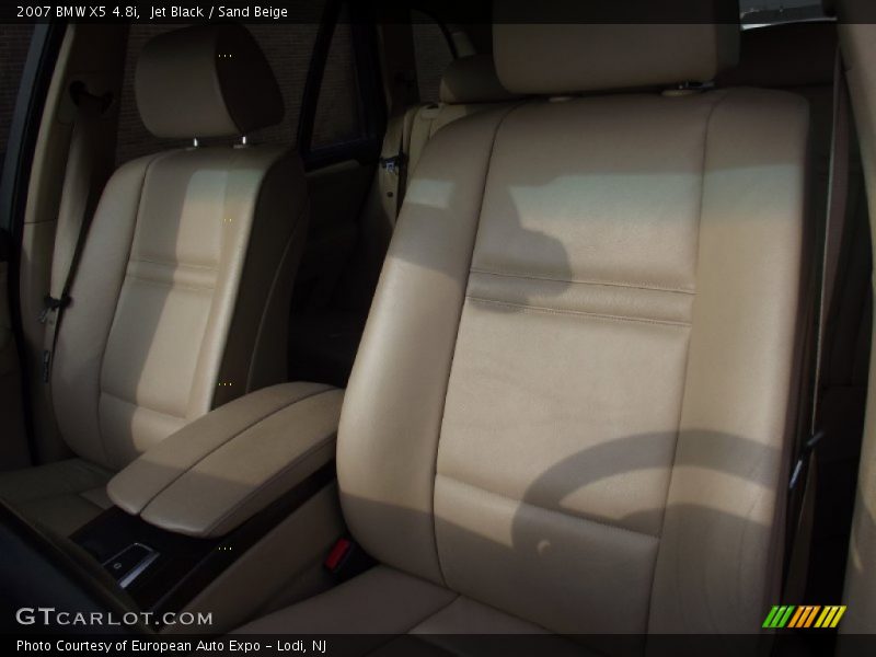 Jet Black / Sand Beige 2007 BMW X5 4.8i