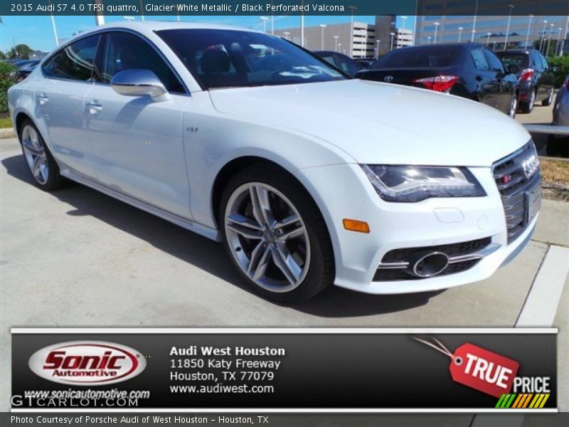 Glacier White Metallic / Black Perforated Valcona 2015 Audi S7 4.0 TFSI quattro