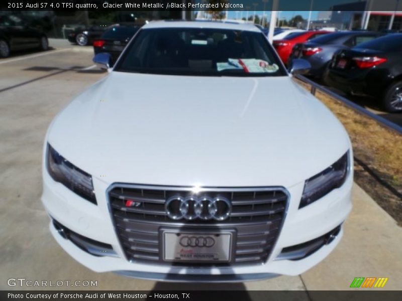 Glacier White Metallic / Black Perforated Valcona 2015 Audi S7 4.0 TFSI quattro