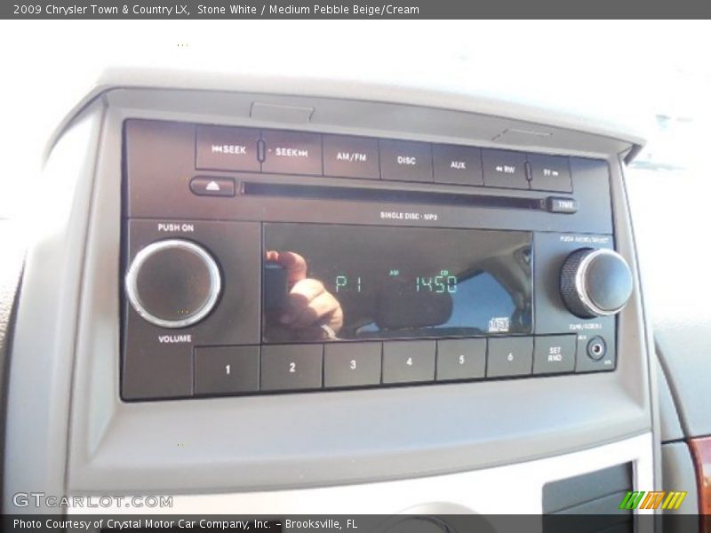 Stone White / Medium Pebble Beige/Cream 2009 Chrysler Town & Country LX