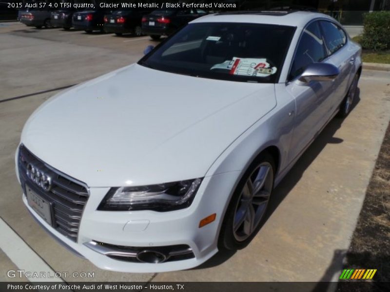 Glacier White Metallic / Black Perforated Valcona 2015 Audi S7 4.0 TFSI quattro