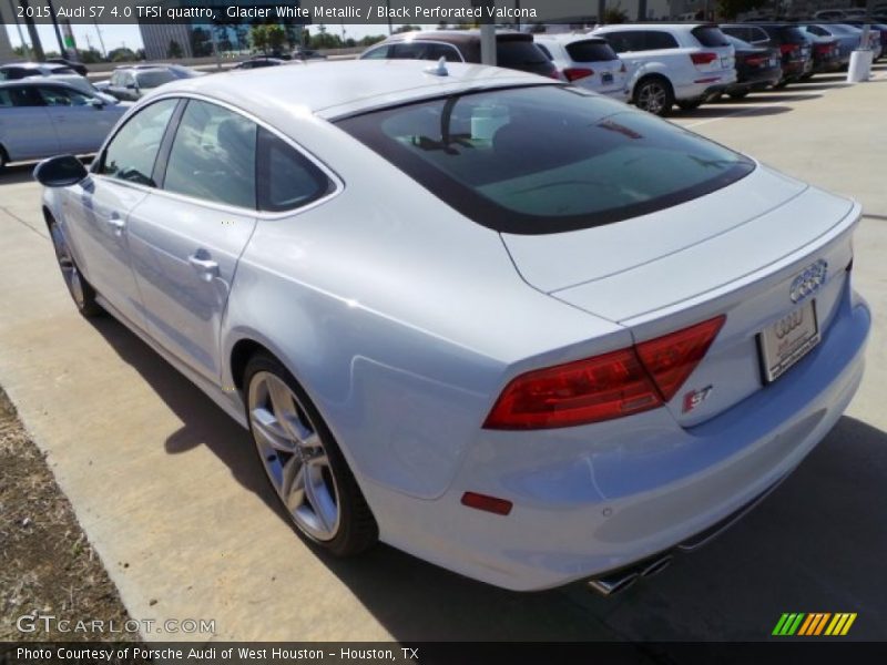 Glacier White Metallic / Black Perforated Valcona 2015 Audi S7 4.0 TFSI quattro