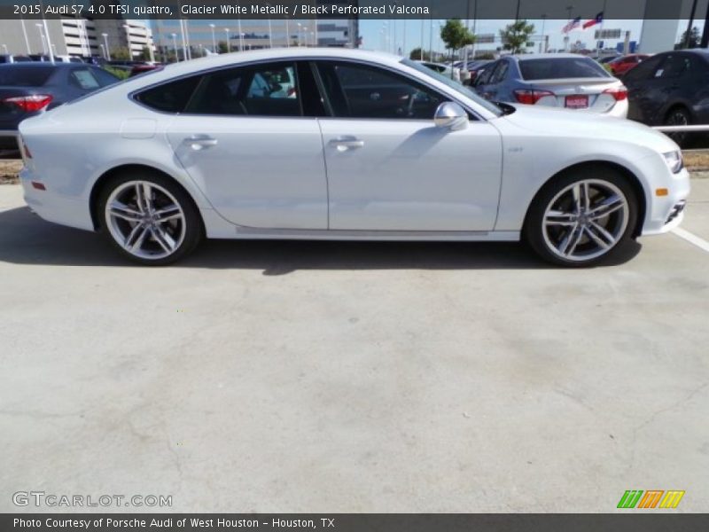 Glacier White Metallic / Black Perforated Valcona 2015 Audi S7 4.0 TFSI quattro