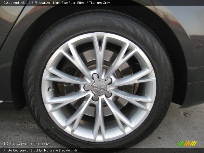 Night Blue Pearl Effect / Titanium Grey 2011 Audi A8 L 4.2 FSI quattro