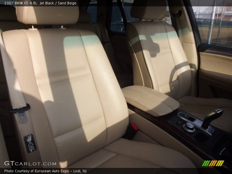 Jet Black / Sand Beige 2007 BMW X5 4.8i
