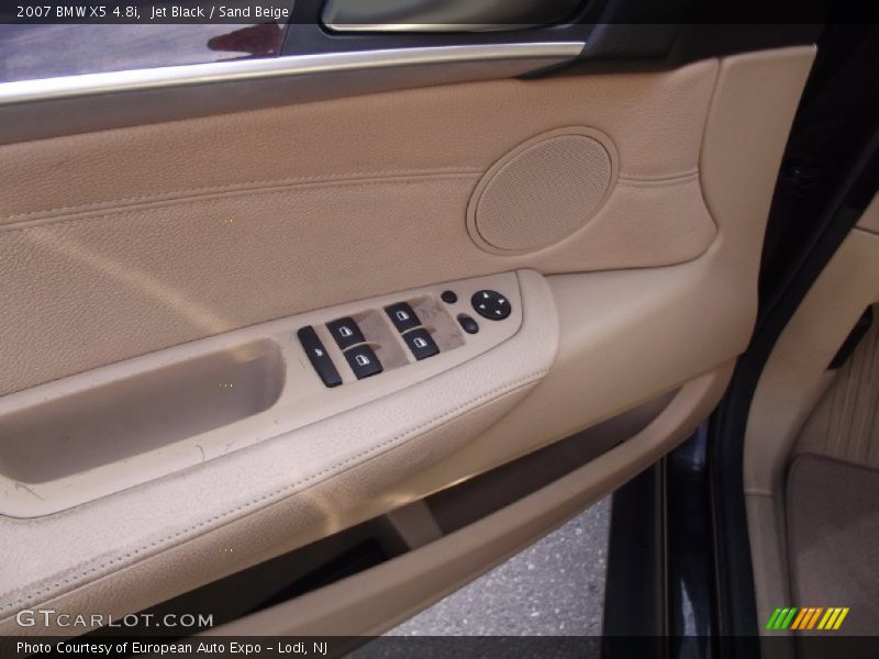 Jet Black / Sand Beige 2007 BMW X5 4.8i