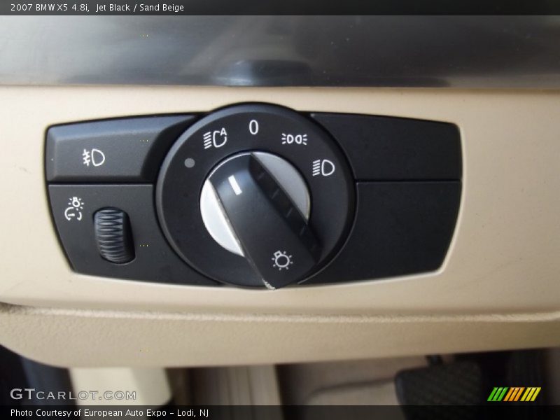 Jet Black / Sand Beige 2007 BMW X5 4.8i