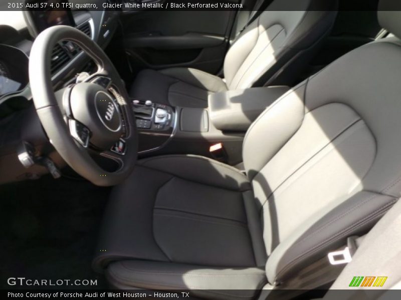 Glacier White Metallic / Black Perforated Valcona 2015 Audi S7 4.0 TFSI quattro