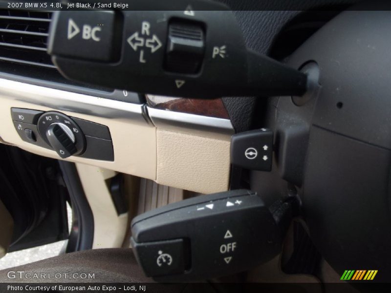 Jet Black / Sand Beige 2007 BMW X5 4.8i