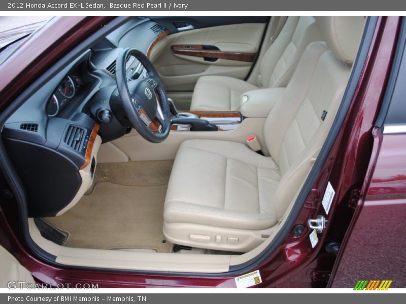 Basque Red Pearl II / Ivory 2012 Honda Accord EX-L Sedan