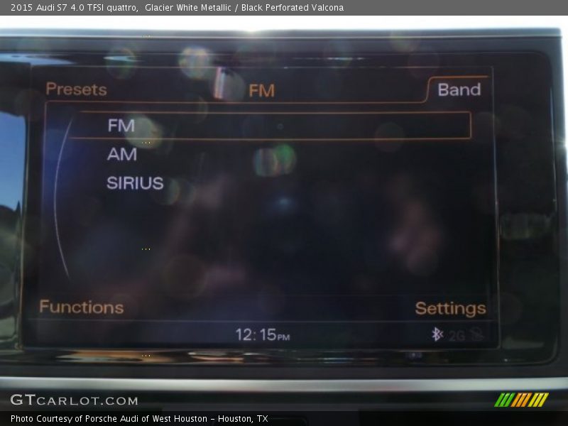 Glacier White Metallic / Black Perforated Valcona 2015 Audi S7 4.0 TFSI quattro