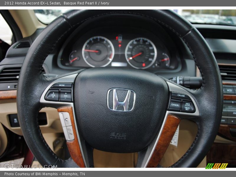 Basque Red Pearl II / Ivory 2012 Honda Accord EX-L Sedan