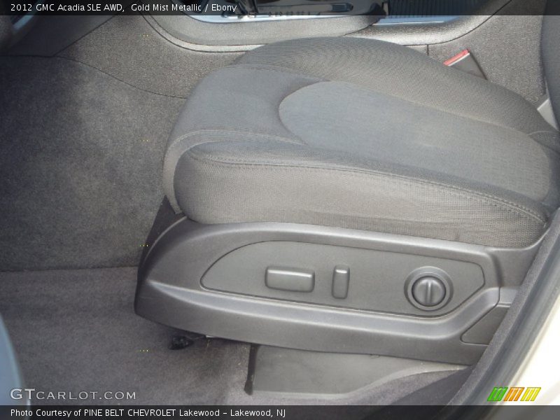 Gold Mist Metallic / Ebony 2012 GMC Acadia SLE AWD
