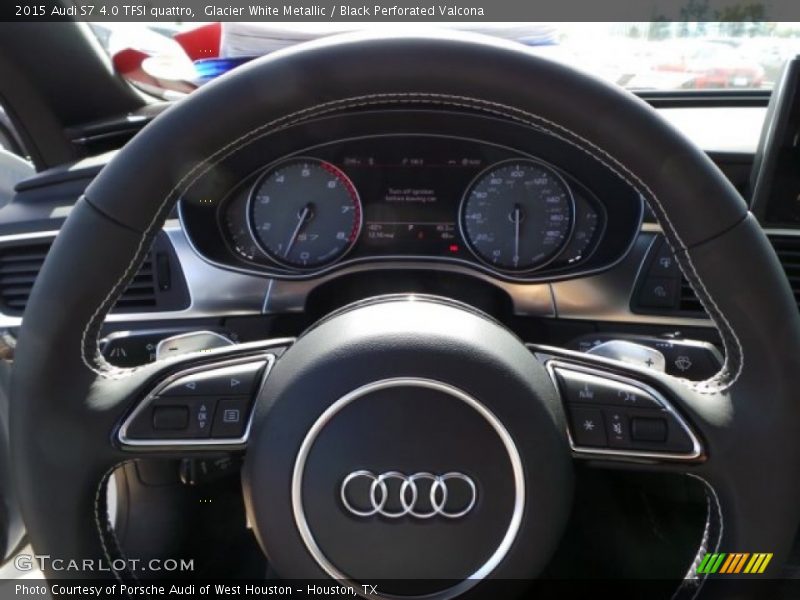 Glacier White Metallic / Black Perforated Valcona 2015 Audi S7 4.0 TFSI quattro