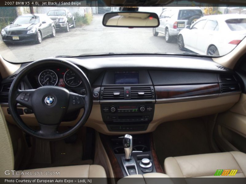 Jet Black / Sand Beige 2007 BMW X5 4.8i