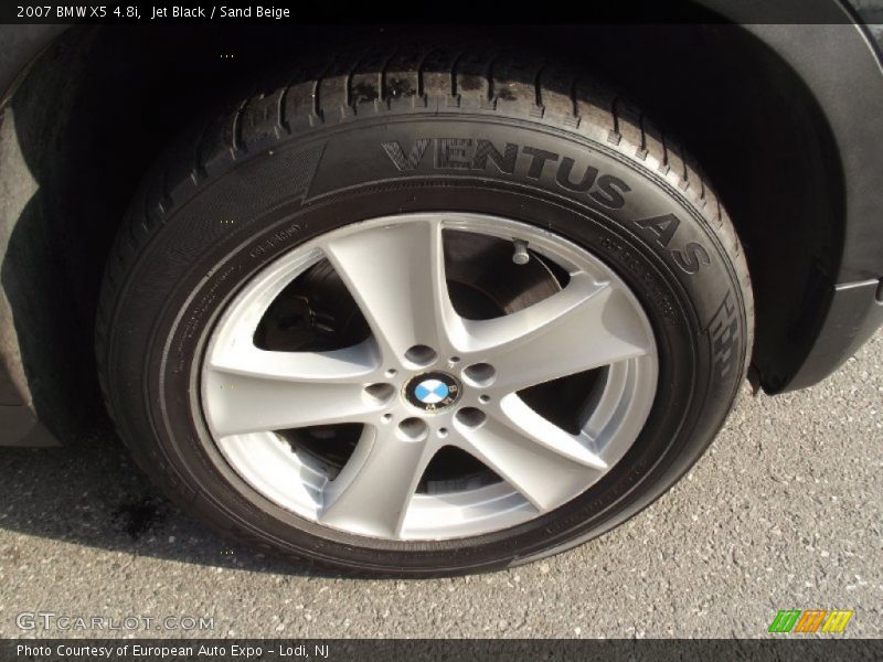 Jet Black / Sand Beige 2007 BMW X5 4.8i