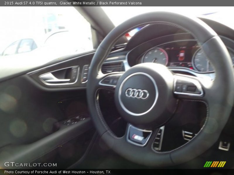 Glacier White Metallic / Black Perforated Valcona 2015 Audi S7 4.0 TFSI quattro