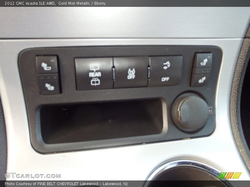 Gold Mist Metallic / Ebony 2012 GMC Acadia SLE AWD