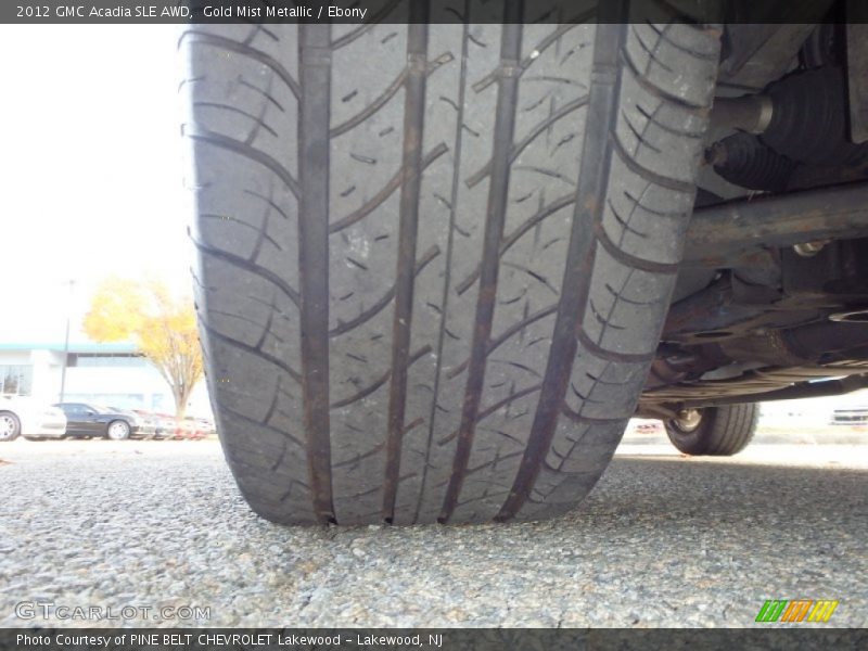 Gold Mist Metallic / Ebony 2012 GMC Acadia SLE AWD