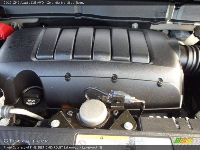 Gold Mist Metallic / Ebony 2012 GMC Acadia SLE AWD