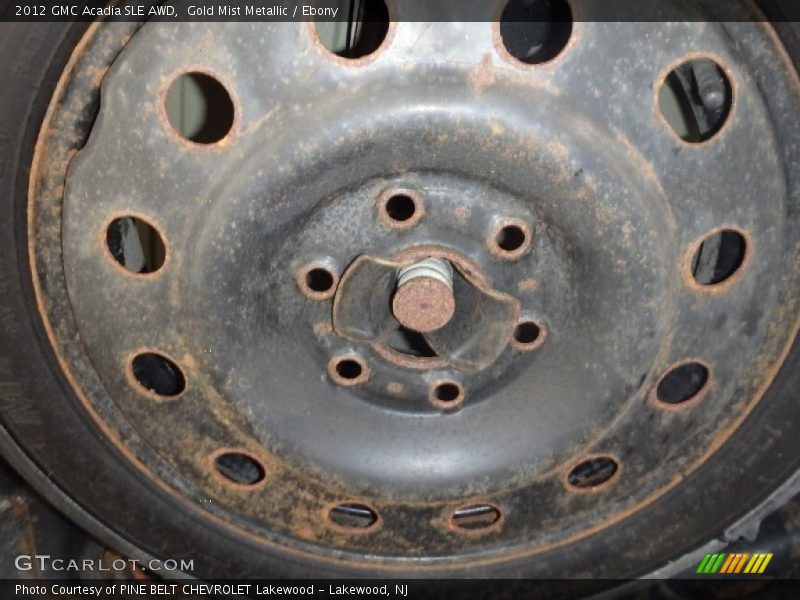 Gold Mist Metallic / Ebony 2012 GMC Acadia SLE AWD