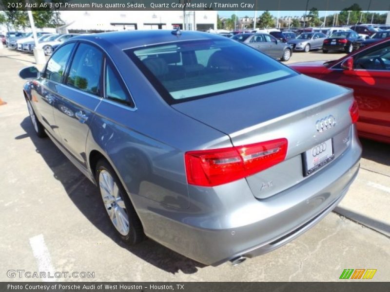 Quartz Gray Metallic / Titanium Gray 2015 Audi A6 3.0T Premium Plus quattro Sedan