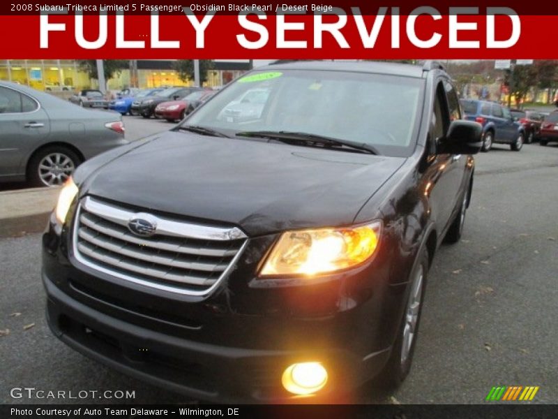 Obsidian Black Pearl / Desert Beige 2008 Subaru Tribeca Limited 5 Passenger