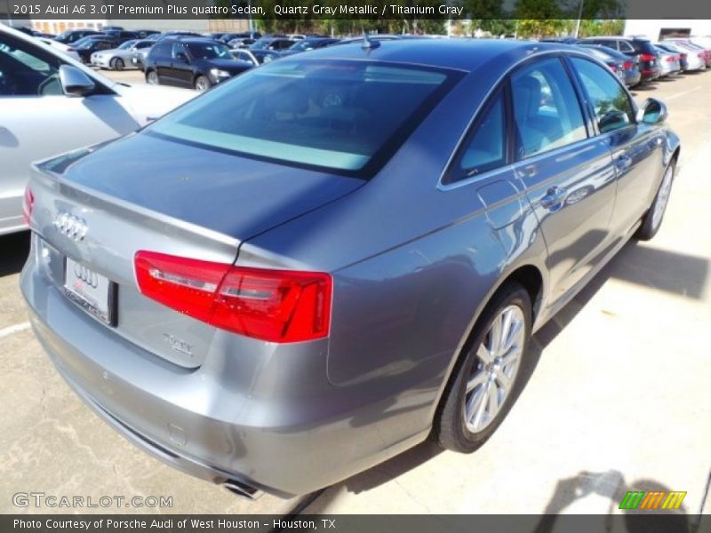 Quartz Gray Metallic / Titanium Gray 2015 Audi A6 3.0T Premium Plus quattro Sedan